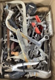 Assorted Tools, Wrenches, Saw, Clamp