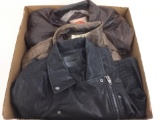 (3) Men's Designer Jackets, Leather, Lamb Skin