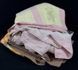 (4pc) Vintage Handmade Quilt Blankets