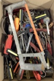Assorted Tools, Screwdrivers, Saw, Wrenches