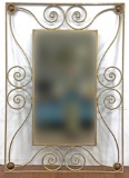 Traditional Style Wrought Iron Wall Mirror