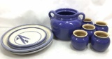 (10pc) Ceramic Plates & Jars