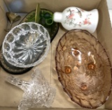 Vintage Table Dishes, Trays & Candle Holders