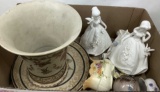 Vintage Floral & Victorian Figurines & Vase