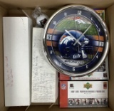 Upper Deck Football Cards & Broncos Wall Clock