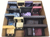 Men's Designer Style Ties & Cuff Link Sets