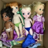 (4pc) Disney Frozen Dolls & Clothes