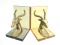 Mid Modern Brass & Lucite Impala Book Ends