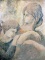 Mario Casini Signed Mother & Child Acrylic Board
