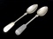 (2) .800 Silver Serving Spoons