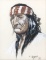 Curtis Wingate (1926-1982) “apache Man“ Watercolor