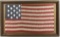 Antique Hand Painted (15) Star Silk U. S. Flag