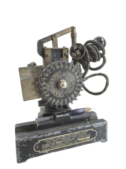 Antique Namograph Hot Foil Stamping Machine