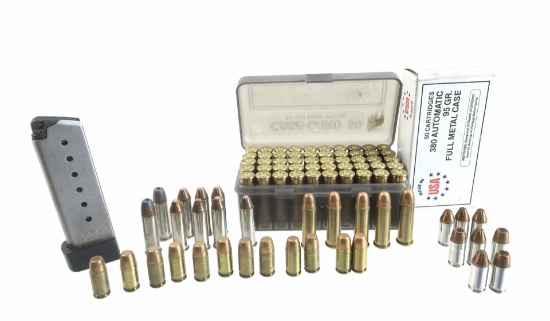 (70) Rds Of .380 Auto, (50) Rds Of .357 Mag.