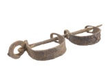 Antique Wrought Iron Leg Shackles