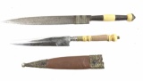 Pair Of Colonial Spanish Fixed Edge Daggers