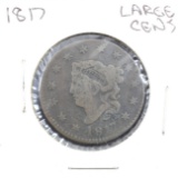1817 U. S. (13) Star Coronet Head Large Cent