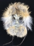 Signed Alaskan Inuit Caribou Skin Mask