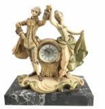 Vintage Depose Italy Figural Mantle Clock