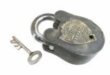 Reproduction Wells Fargo Express Pad Lock & Key