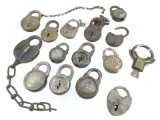 (15) Assorted Vintage Pad Locks