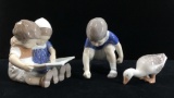 (3) B&g Assorted Porcelain Figurines