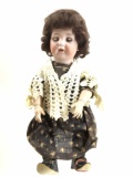Antique Bruno Schmidt Bisque Head Doll