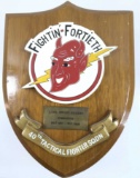 Fighting Fortieth Military Wall Plaque