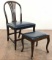 Vintage Faux Leather Chair With Footstool