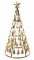 Rustic 49in Christmas Bell Tree Decor