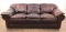 Creative Leather Stitched Leather Sofa