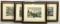 (4pc) Assorted Hand Colored Engravings