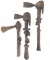 (3pc) Wooden Carved Tribal Congo Axes