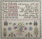 Vintage Seasons Embroidered Sampler Textile