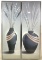 (2pc) Keith Mallett Vase Pottery Gallery Posters