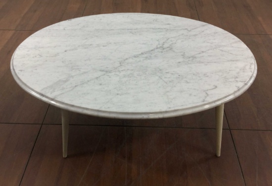 Mid Century Modern Style Marble Top Coffee Table