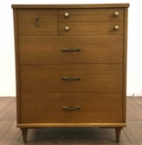 Vintage Mid Century Modern Style Chest Of Drawers