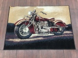 Transitional Motorcycle / Hog Accent Rug
