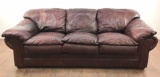 Creative Leather Stitched Leather Sofa