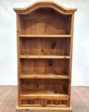 Traditional Rustic Pine Bookcase