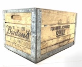 Vintage Wooden Borden’s Advertising Milk Crate