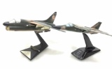 (2pc) Vintage Military Desk Model Planes