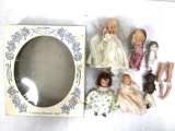 Vintage Composite Storybook & Bisque Dolls
