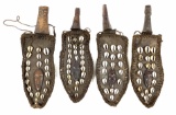 (4pc) Cowrie Shell Sheaths & Congo Knives, Swords