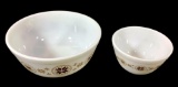 Vintage Pair Town & Country Pyrex Bowls