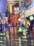 Michael Bishop Abstract Fast City Life Print