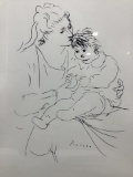 Pablo Picasso Mother And Child Lithograph Print