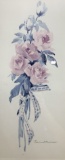 Rosalind Oesterle Rose Bouquet Print On Paper