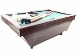 Vtg Miniature Pool Billiards Table & Accessories