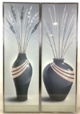 (2pc) Keith Mallett Vase Pottery Gallery Posters